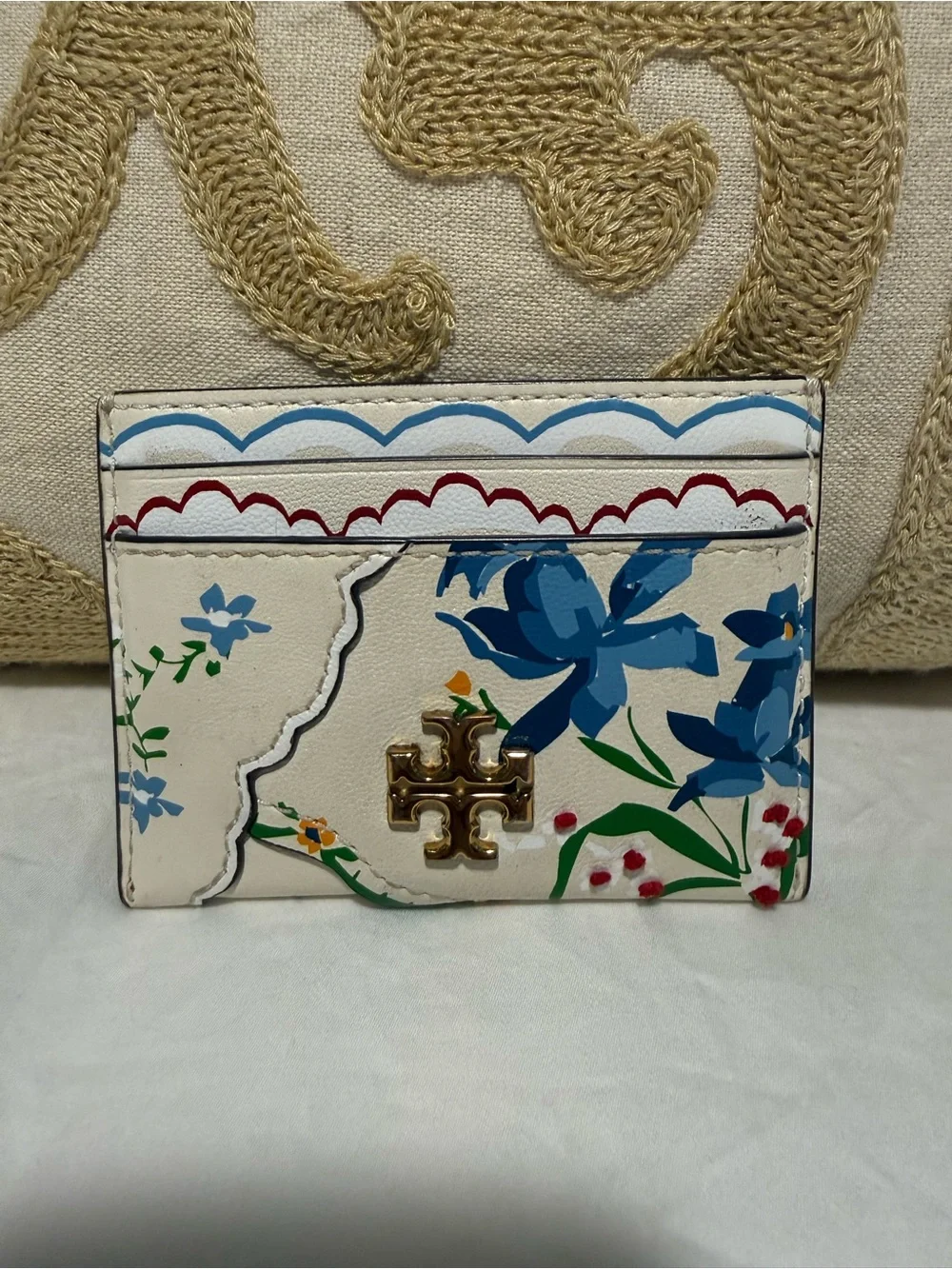 RARE Tory Burch Kira Mixed-Floral Purse and Card Holder